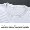 thumbnail image 6 of NIEWTR Men's Standard Fit Athletic T-Shirts Short Sleeve Cooling Moisture Wicking Soft Fabric Gym Sports Tops(White,7XL), 6 of 9