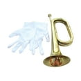 thumbnail image 2 of HILABEE Trumpet, Bugle, Musical Instrument, Brass Instrument, 13-inch, Cavalry Trumpet, for Beginners, Festivals, And Creating An Atmosphere, 2 of 8