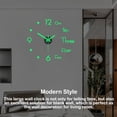 thumbnail image 3 of Reloj de pared luminoso Bearachild sin marco relojes digitales DIY pegatinas silenciosas decoración para el hogar Type3 NO3, 3 of 6
