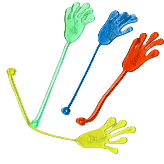 12PCS Sticky Hands, Sticky Finger, Kids' Party Favor Sets, Fun Toys, Party Favors, Wacky Fun Stretchy Sticky Hands,Party Favors, Birthday Parties, Toys for Sensory Kids,12PCS