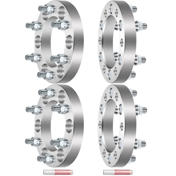 ECCPP 6 lug Wheel Adapter Spacers 6x5.5 to 6x5.5 25mm 1" 6x139.7mm to 6x139.7mm for N-issan Titan Armada Trucks 2005-2014 (12x1.25 Studs) 2X