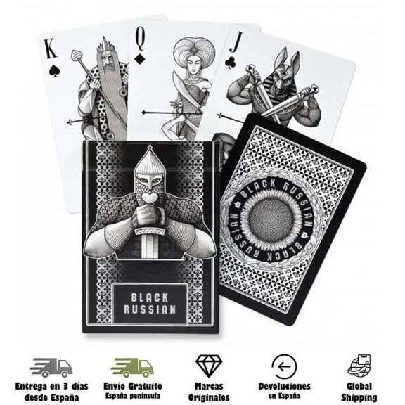 Black Russian Deck of Cards by Piatnik