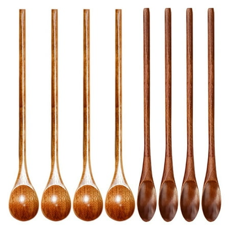 

8 Pcs Japanese Long Handle Spoon Eating Spoon Honey Spoon Kitchen