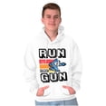 thumbnail image 5 of Classic 8-bit Video Game Mega Man Gun Hoodie Sweatshirt Women Men Brisco Brands X, 5 of 6
