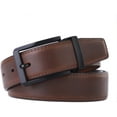thumbnail image 3 of Men's Dress Belt Black Leather Belts for Jeans, 3 of 6