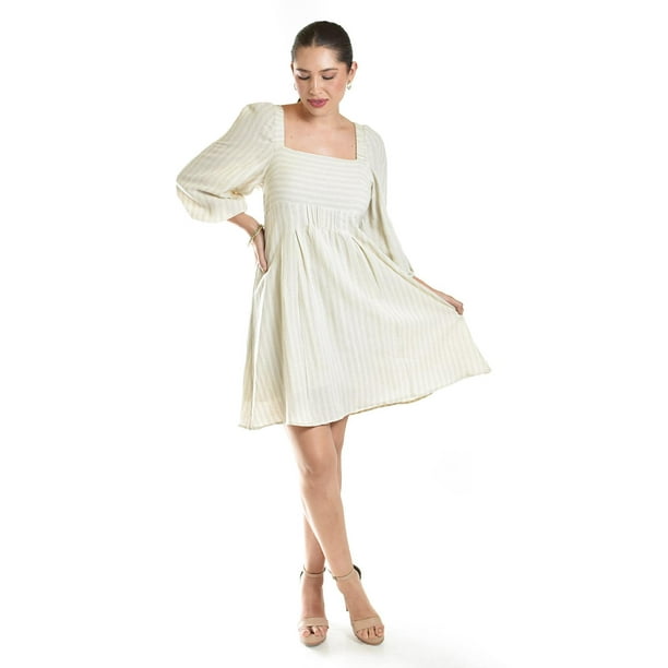 Vestido de algodon a rayas Roman Fashion /Juvenil, 20225 (Arena) beige CH