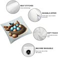 thumbnail image 4 of Free Range Eggs Pillow Cover - Rustic Chicken and Egg Basket Design, Country Kitchen Decorative Cushion Case for Home, Couch, Bed, Farmhouse Decor, 4 of 6