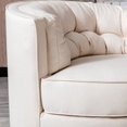 thumbnail image 2 of Wulawindy 33” Wide Swivel Barrel Chair Comfy Tufted Back Accent Round Barrel Chair Leisure Chair for Living Room, Bedroom, Hotel, 2 of 7