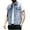 Blue-B, variant on Men's Denim Vest,Sleeveless Jean Jacket Detachable Hat Solid Color Vintage Motorcycle Vest for Men Blue