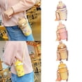 thumbnail image 4 of Portable Cute Straw Bounce Cup Water Bottle Insulation Cup for Children, Q7I7, 4 of 8