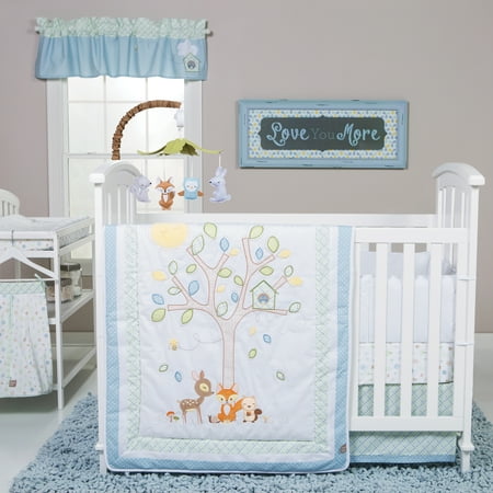 Trend Lab Forest Tales 6 Piece Crib Bedding Set Walmart Com