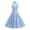 *Blue, variant on U Women's Vintage Plaid Halter Dress,Retro Swing Cocktail Party Dress Blue,Women's Plus M