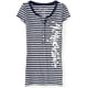 thumbnail image 1 of Aeropostale - Camiseta henley a rayas para mujer, color blanco, XS, 1 of 1