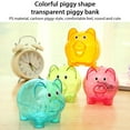 thumbnail image 5 of Cute Piggy Bank for Kids, Cartoon Coin Bank, Decorative Pig Money Box, Birthday Gift for Children, Small Size, Multicolored PP, 5 of 6