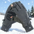 thumbnail image 2 of successthop Snow Gloves Women&nbsp;Waterproof Fleece Line Thick Flip finger Outdoor Windbreaker Comfortable Keep Warm Gloves, 2 of 9