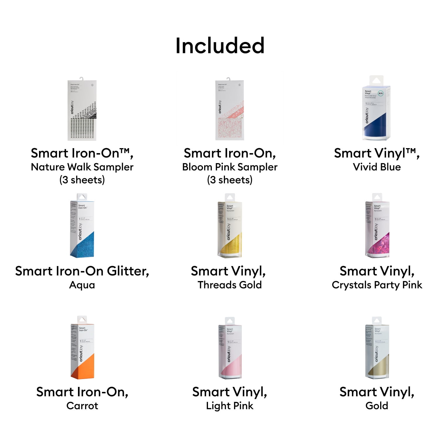 Cricut Joy Vinyl and Iron-On Materials Bundle