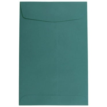 JAM Paper 6 x 9 Open End Envelopes, Teal, 50/Pack
