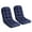 Navy Blue, variant on Pellebant Striped Thickened Chaise Lounge Cushion for Indoor/Outdoor Use, 52 x 20 x 4 inch, Water-Resistant & Fade-Resistant Patio Seat Pad, High Back Design (2-Pack, Pink & White Stripes)