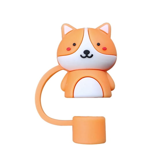 Binwennn plus plus Tube Neon Colorful Silicone Cartoon Straw Caps And Reusable Drink Covers For Kids