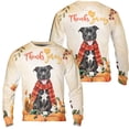 thumbnail image 3 of Happy Thanksgiving Pitbull with Turkey Pumpkins Autumn Vibes All Over Print 3D Sweatshirt Unisex Merch Terrier Dog Lover - 12018, 3 of 6