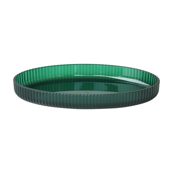 Mainstays Plastic Fluted Trinket and Jewelry Tray, Green