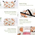 thumbnail image 4 of WOBOGO Cute Fox Clothes Storage 2Pack Foldable Thick Fabric Blanket Organizer Bag with Handle 21.65×13.78×12.4in, 4 of 7