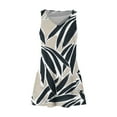 thumbnail image 4 of kytmyeq Women's Casual Sundress With Pockets Summer Boho Beach Dress Printed Blouses For Women T-Shirts Dress V Neck Loose Tank Dresses, 4 of 5