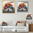 thumbnail image 4 of Designart "Maple In Abstract Expressionism" Tree Maple Floater Framed Wall Art Living Room, 4 of 5