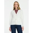 thumbnail image 3 of Time and Tru Women's V-Neck Cardigan Sweater, Lightweight, Sizes XS-XXXL, 3 of 7