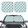 thumbnail image 6 of Lsque Party Shark Cute 2 PCS Windshield Sun Shade | CarFoldable Window Covers | Car Accessories Reflect UV for Universal Cars SUV Truck | Small, 6 of 7