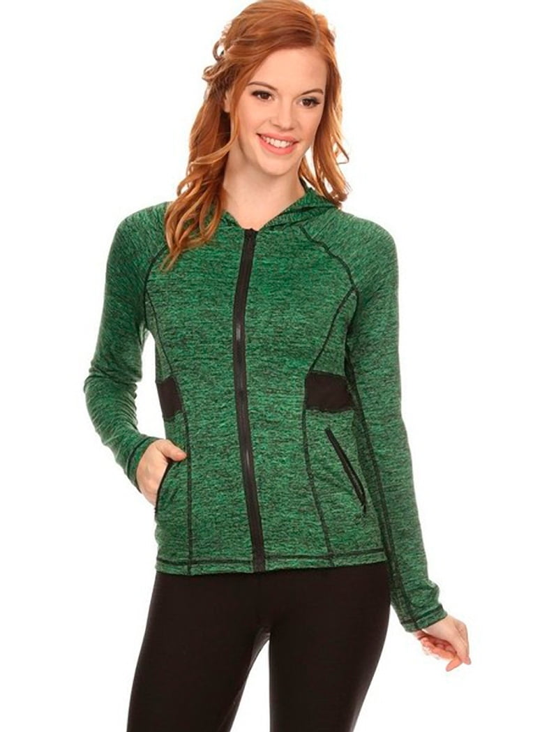 Women's Active Wear Zip Up Jacket With Hoodie