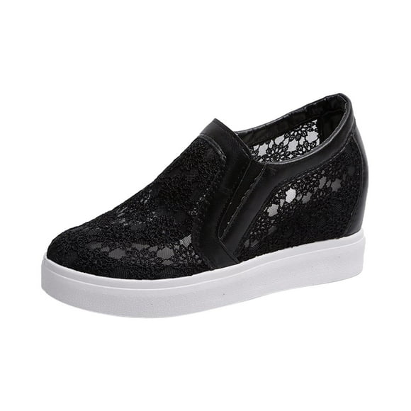Puawkoer Air Cushion Slip-on Orthopedic Casual Shoes Women Winter Boots Diabetic Walking Shoes with Casual Wedge Shoes for Women Closed Toe Arch Support Knit Casual Comfort Ou