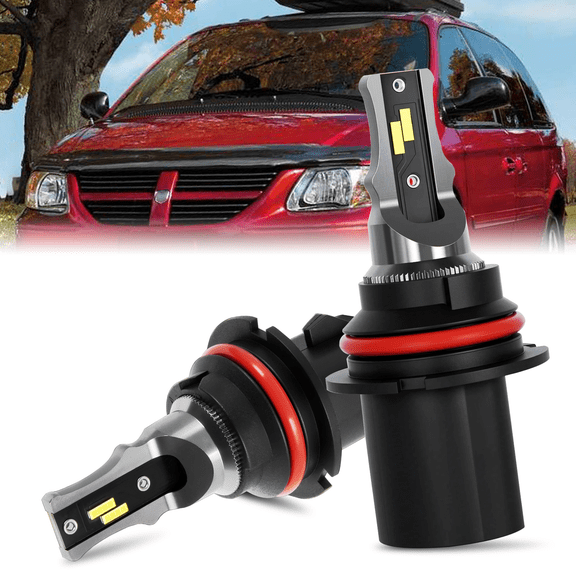 For Dodge Grand Caravan 1996-2004 2005 2006 2007 LED Headlight Bulbs 9007 HB5 High and Low Beam 2pcs
