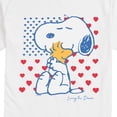 thumbnail image 3 of Peanuts - Snoopy Americana Heart Flag Short Sleeve Graphic T-Shirt, 3 of 6