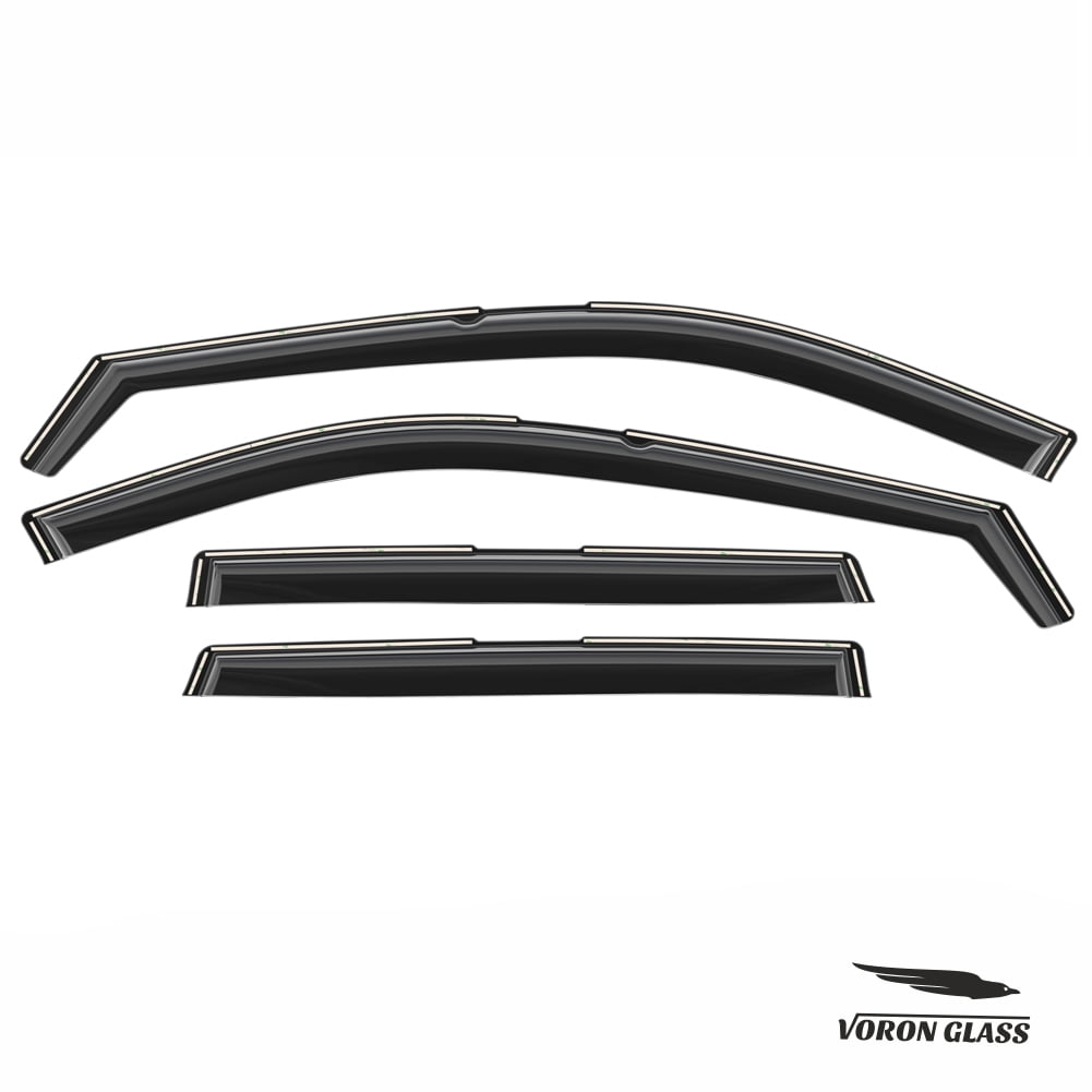 Voron Glass In-Channel Extra Durable Rain Guards for Nissan Rogue 2021-2026, Window Deflectors, Vent Window Visors, 4 Pieces - 200744