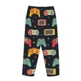 thumbnail image 4 of Kdxio Women's Comfy Stretch Retro Video GamePrint Drawstring Pajama Pants-Large, 4 of 9