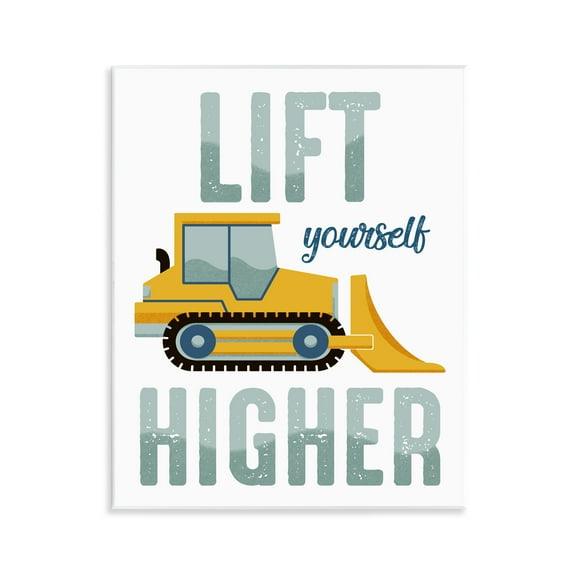 Stupell Industries Lift Yourself Higher Phrase Transportation Painting Unframed Art Print Wall Art, 11 x 14