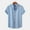 Light Blue, variant on cllios Hawaiian Shirts Men Clearance Summer Short Sleeve Casual Button Down Shirt Regular Fit Solid Beach Holiday Top