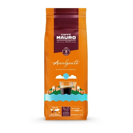 Caffe Mauro Espresso Avvolgente Whole Bean Coffee 2.2lb/1kg