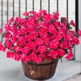 thumbnail image 5 of BKSDUEH Artificial Fake Outdoor Outside Flowers Plants, Faux Silk Camellia UV Resistant Realistic for Front Door Porch Patio Planter Balcony Garden Yard Home Decor, 6 Bundles, 5 of 8