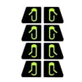 thumbnail image 1 of 8Pcs/Set for Tesla Model 3 Car Door Open Exit Sticker Luminous Button Sticker Kit, 1 of 5