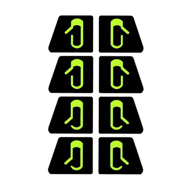 8Pcs/Set for Tesla Model 3 Car Door Open Exit Sticker Luminous Button Sticker Kit