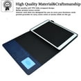 thumbnail image 2 of SaniMore for iPad Pro 10.5 Case 2017/2019 Wallet Case with Card Slots & Pen Holder [Auto Sleep] PU Leather Magnetic Ciasp Kickstand Shockproof TPU Shell Full-body Protective Retro Cover, Blue, 2 of 5
