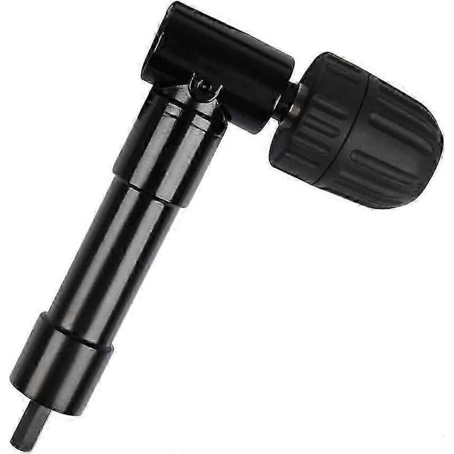 Self-Tightening 90 Right Angle Chuck, Quick Release Drill Elbow Chuck Bit Screwdriver Angle Head Chuck Bit Adapter Right Angle Drill Bit