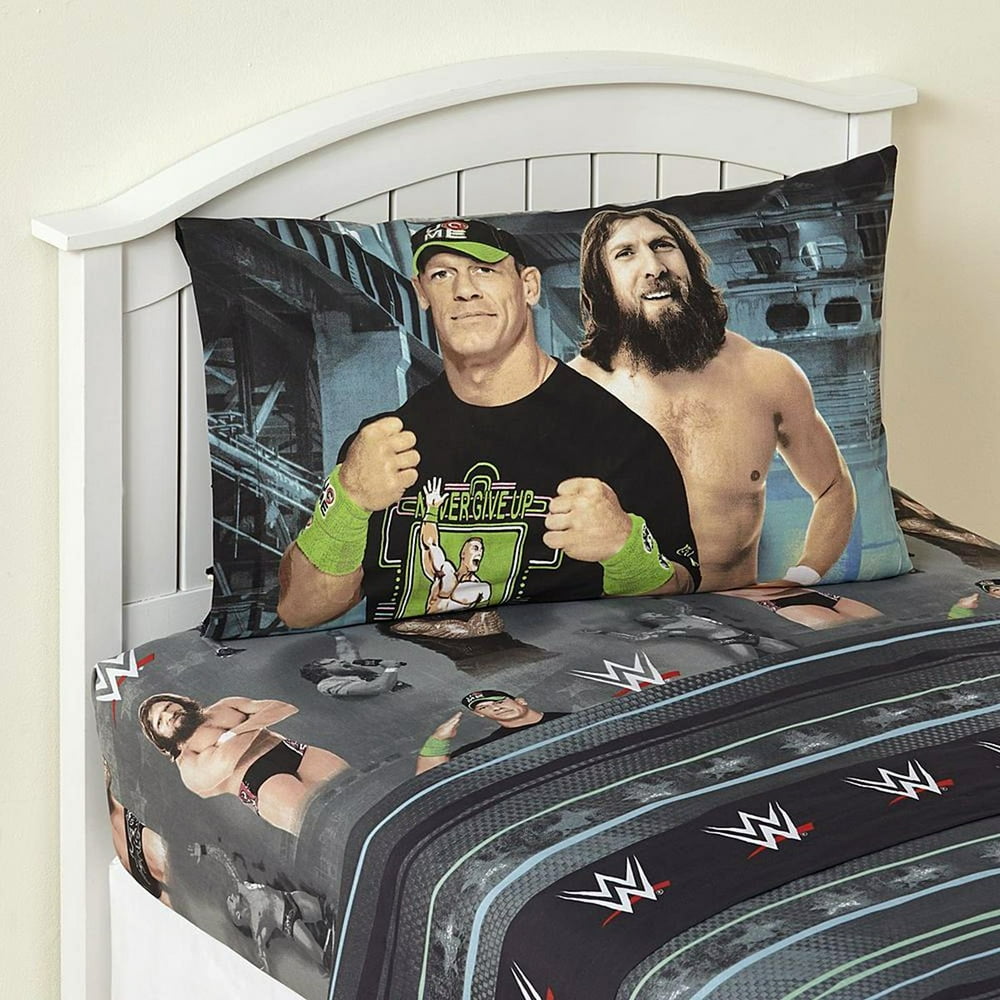 3 Piece Children Sheet Set Twin Size WWE Superstars Bedding Set Twin for Boys