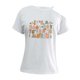 thumbnail image 3 of Camiseta de manga corta para mujer, Tops con estampado de letras coloridas, Camiseta básica holgada con cuello redondo, ropa para mujer para compras d M, 3 of 8