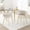 Beige, variant on Set of 4 Modern Velvet Dining Chairs, Upholstered Woven Dining Chair with Golden Metal Legs, Upholstered Dining Chairs for Dining Room, Kitchen, Vanity, Living Room(Green)