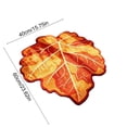 thumbnail image 3 of Fall Maple Leaf Shaped Doormat 23.6x15.7in - Non-Slip Entryway Rug for Kitchen Front Door Thanksgiving Harvest Decor, 3 of 6