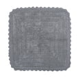 thumbnail image 1 of Alfombra de baño DII Crochet Collection reversible 60 x 60 cm gris, 1 of 7