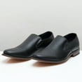 thumbnail image 6 of Alpine Swiss Double Diamond Mens Leather Loafers Oxford Slip-on Dress Shoes, 6 of 7